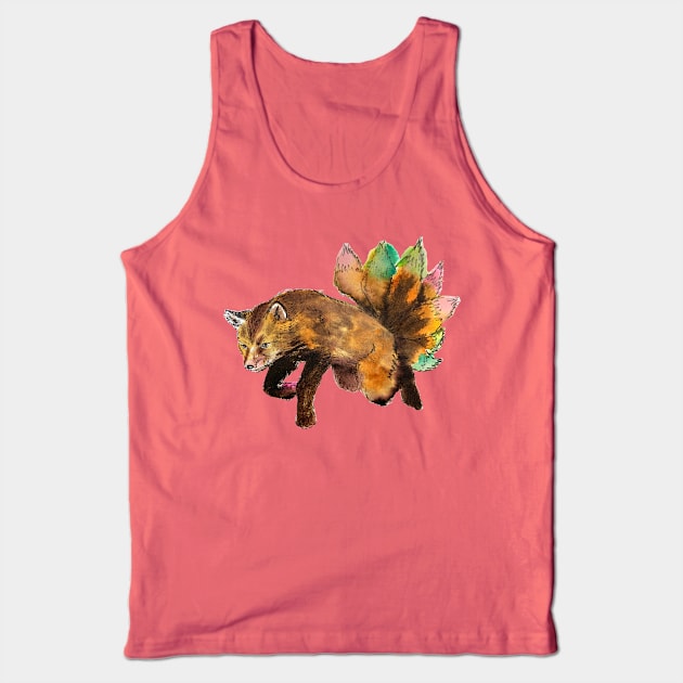 Fox Spirit - Kitsune Nine Tails Tank Top by sketchcadet